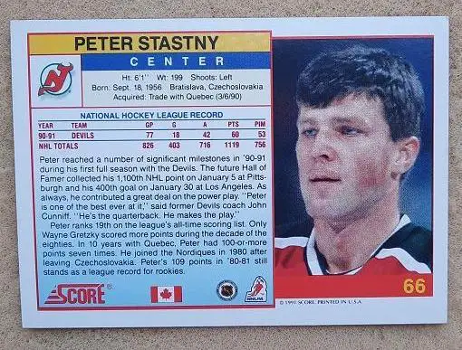 НХЛ Петер Штястны Нью-Джерси Дэвилз № 66 кан 1
