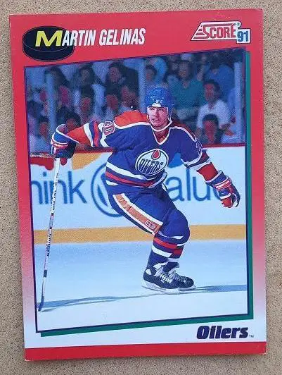 НХЛ Мартин Гелинас Эдмонтон Ойлерз № 159 кан