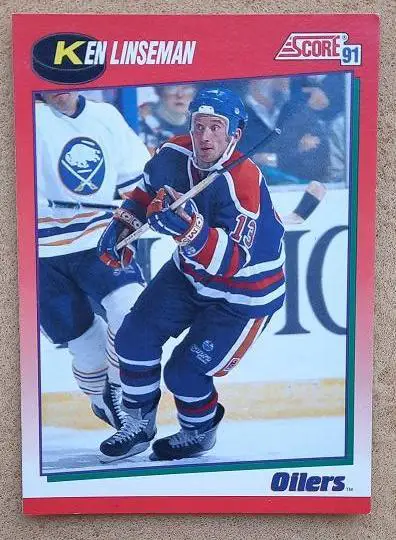 НХЛ Кен Линсеман Эдмонтон Ойлерз № 239 кан