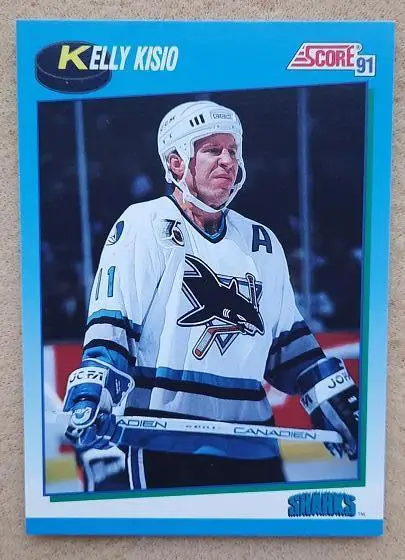 НХЛ Келли Кисио Сан-Хосе Шаркс № 553 кан