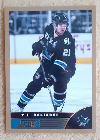 НХЛ Ти Джей Гальярди Сан-Хосе Шаркс Нижнекамск № 431 голд