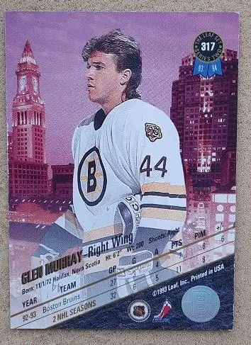 НХЛ Глен Мюррей Бостон Брюинз № 317 1