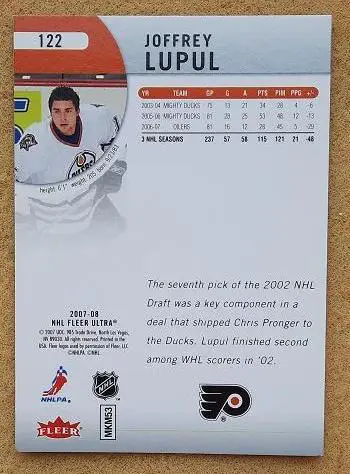 НХЛ Джоффри Лупул Филадельфия Флайерз Екатеринбург № 122 1