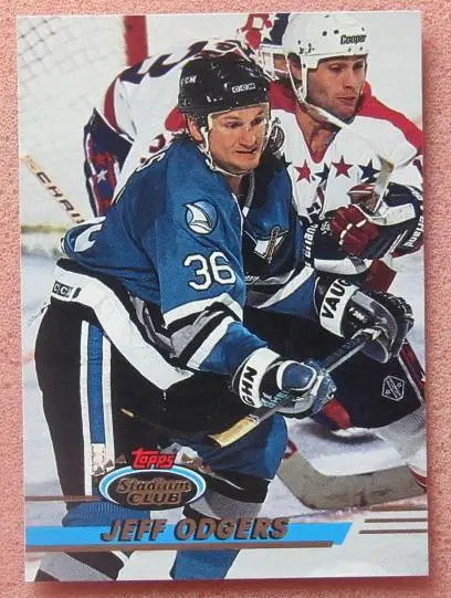 НХЛ Джефф Оджерс Сан-Хосе Шаркс № 114