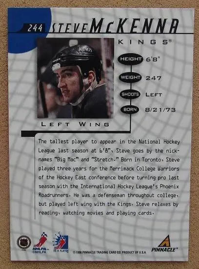 НХЛ Стив Маккена Лос Анджелес Кингз Самара № 244 1