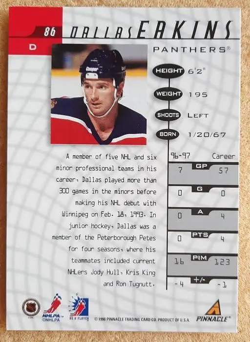 НХЛ Даллас Икинс Флорида Пантерз № 86 1