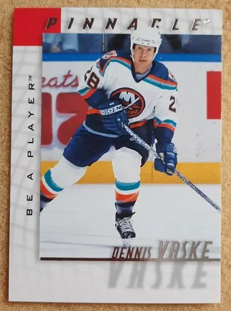 НХЛ Деннис Васке Нью-Йорк Айлендерс № 120