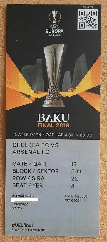 Челси - Арсенал Англия 29.05.2019 финал Лиги Европы Баку