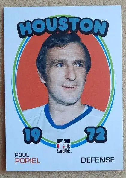 НХЛ Пол Попель Хьюстон Аэрос № 103 Год хоккея суперсерия 1972