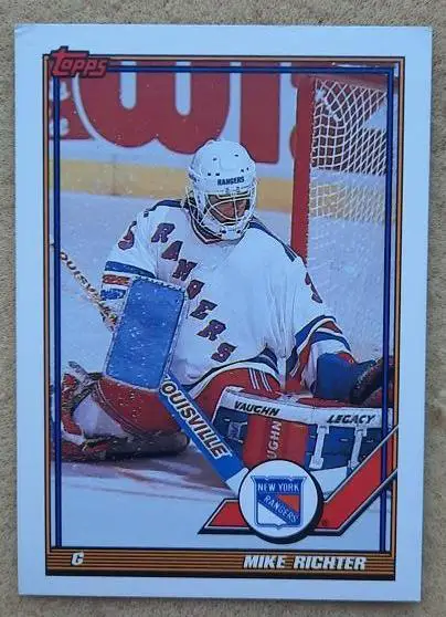 НХЛ Майк Рихтер Нью-Йорк Рейнджерс № 91