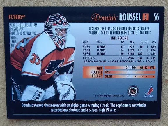 НХЛ Доминик Руссель Филадельфия Флайерз № 56 1