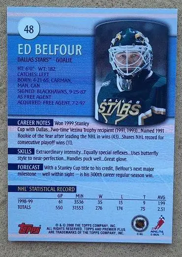 НХЛ Эд Белфор Даллас Старз № 48 1