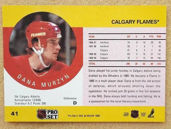 НХЛ Дана Мурзин Калгари Флэймз № 41 1