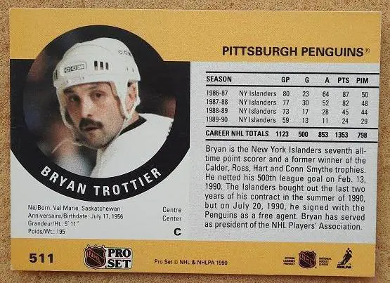 НХЛ Брайан Тротье Питтсбург Пингвинз № 511 1