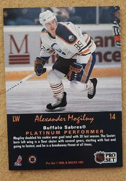 НХЛ Александр Могильный Баффало Сейбрз ЦСКА Москва № 14 1