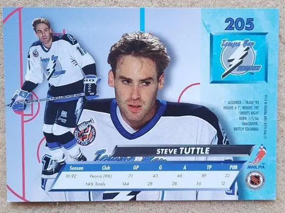 НХЛ Стив Таттл Тампа Бэй Лайтнинг № 205 1