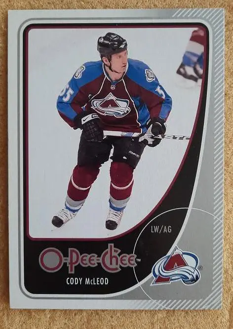 НХЛ Коди Маклеод Колорадо Эвеланш № 212