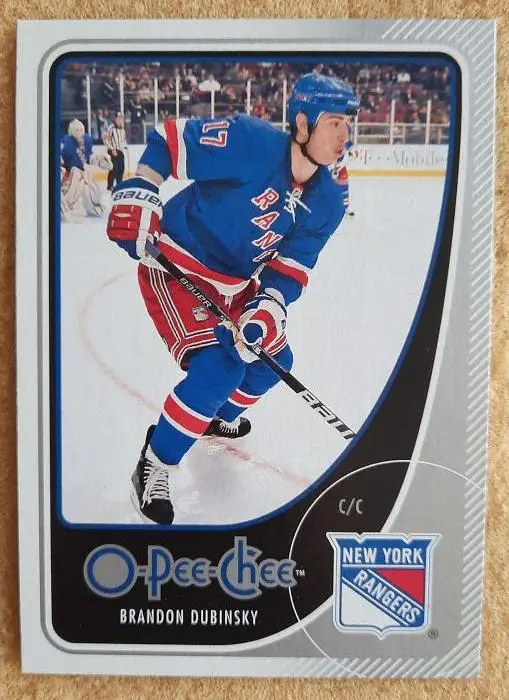 НХЛ Брендон Дубински Нью-Йорк Рейнджерс № 287