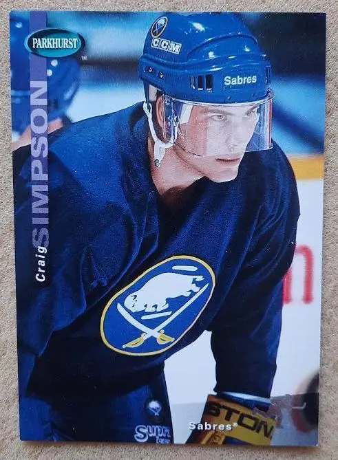 НХЛ Крейг Симпсон Баффало Сейбрз № SE 22