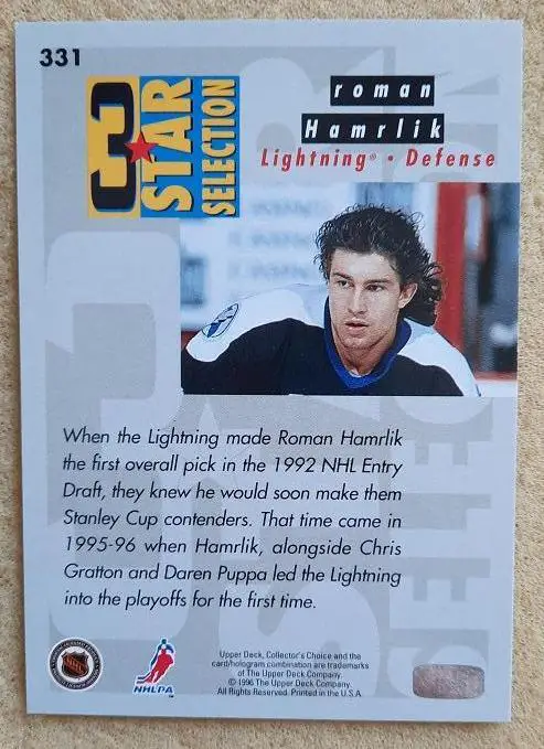 НХЛ Даррен Пуппа Крис Грэттон Роман Хамрлик Тампа Бэй Лайтнинг № 331 1