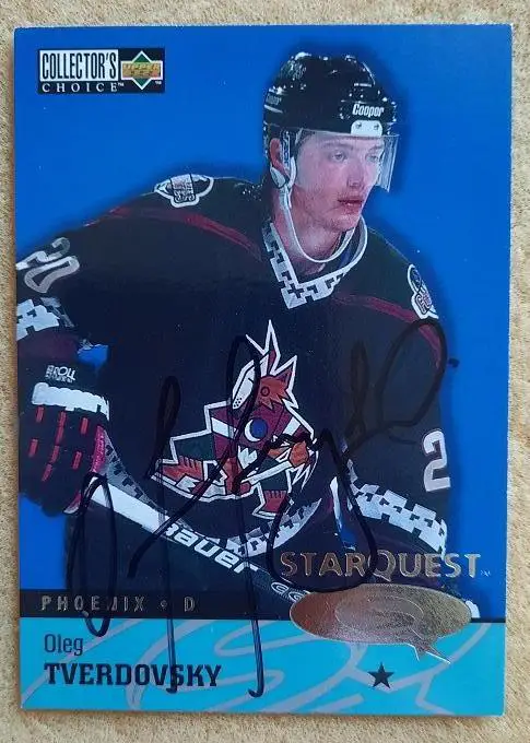 НХЛ Олег Твердовский Финикс Койотис Крылья Советов Москва Омск Уфа № SQ 28 авто