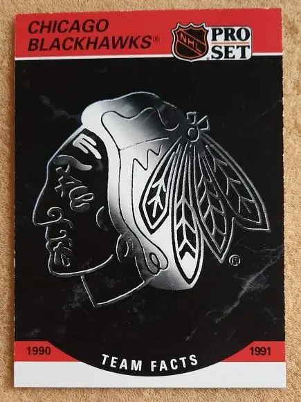 НХЛ Чикаго Блэкхокс № 569 сезон 1990-91