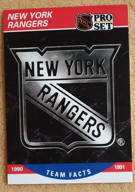 НХЛ Нью-Йорк Рейнджерс № 578 сезон 1990-91