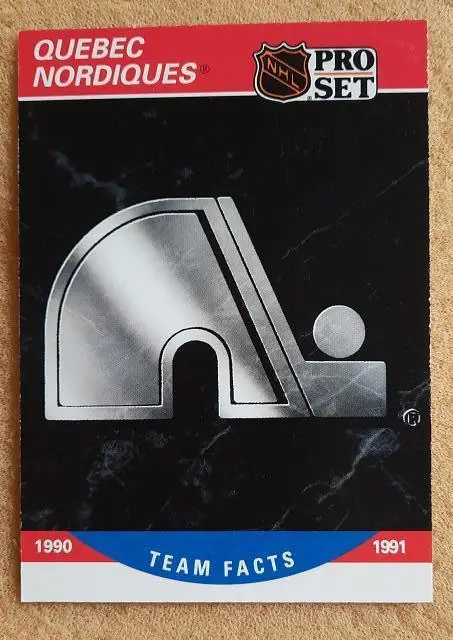 НХЛ Квебек Нордикс № 581 сезон 1990-91