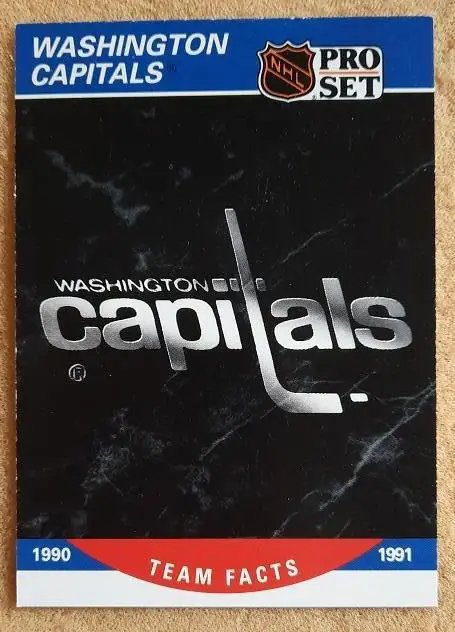 НХЛ Вашингтон Кэпиталз № 585 сезон 1990-91