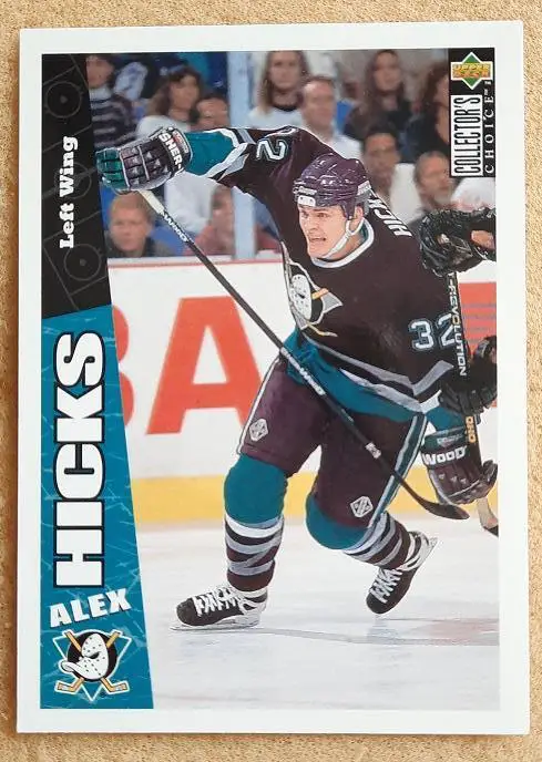 НХЛ Алекс Хикс Анахайм Майти Дакс № 9