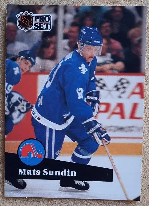 НХЛ Матс Сундин Квебек Нордикс № 197