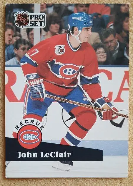 НХЛ Джон Леклер Монреаль Канадиенс № 545 фр
