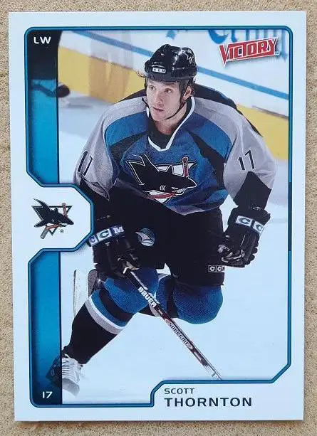 НХЛ Скотт Торнтон Сан-Хосе Шаркс № 182