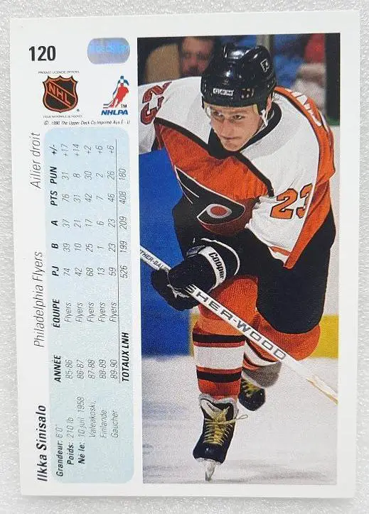 НХЛ Илкка Синисало Филадельфия Флайерз № 120 1