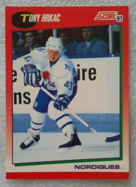 НХЛ Тони Хркач Квебек Нордикс № 122 can eng