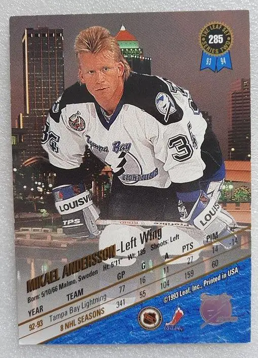 НХЛ Микаэль Андерссон Тампа Бэй Лайтнинг № 285 1