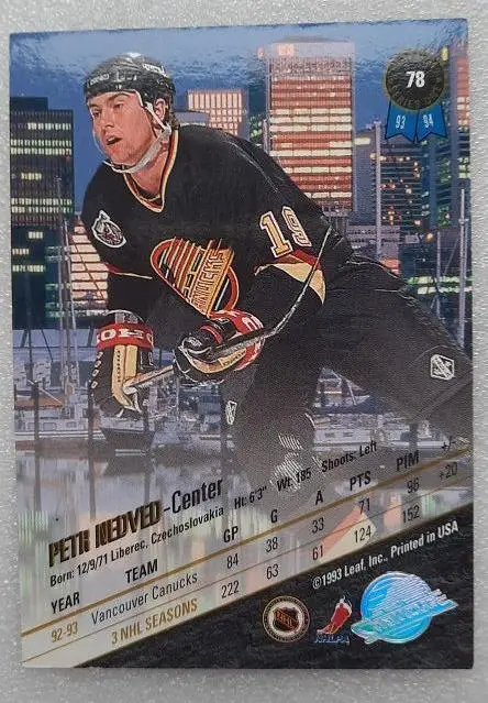 НХЛ Петр Недвед Ванкувер Кэнакс № 78 1