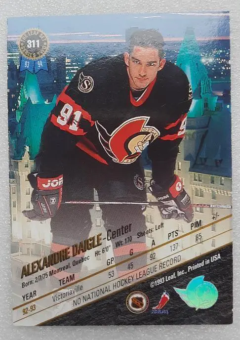 НХЛ Александр Дэйгл Оттава Сенаторз № 311 1