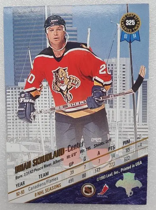 НХЛ Брайан Скрудланд Флорида Пантерз № 325 1