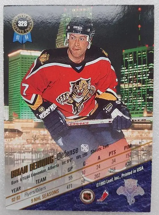 НХЛ Брайан Беннинг Флорида Пантерз № 328 1