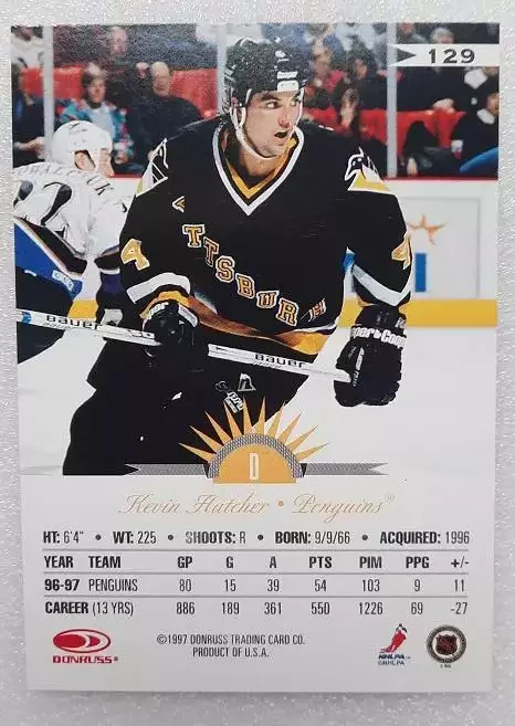 НХЛ Кевин Хэтчер Питтсбург Пингвинз № 129 1