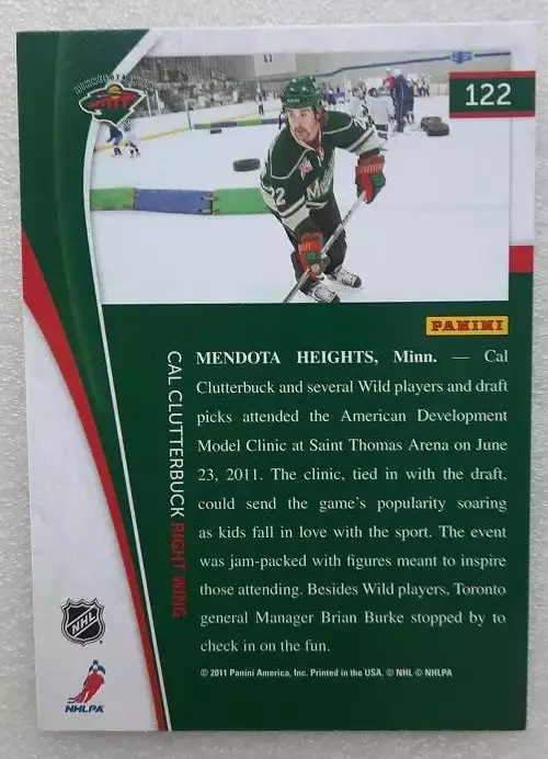 НХЛ Кэл Клаттербак Миннесота Уайлд № 122 1