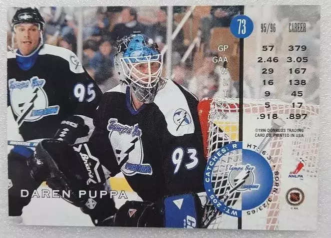 НХЛ Даррен Пуппа Тампа Бэй Лайтнинг № 73 1