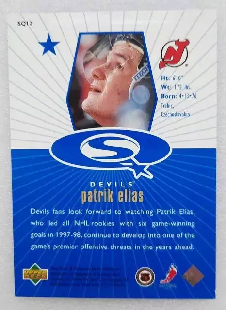 НХЛ Патрик Элиас Нью-Джерси Дэвилз № SQ 12 блю 1
