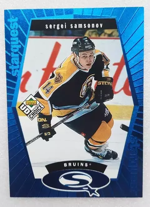 НХЛ Сергей Самсонов Бостон Брюинз ЦСКА Динамо Москва № SQ 6 блю
