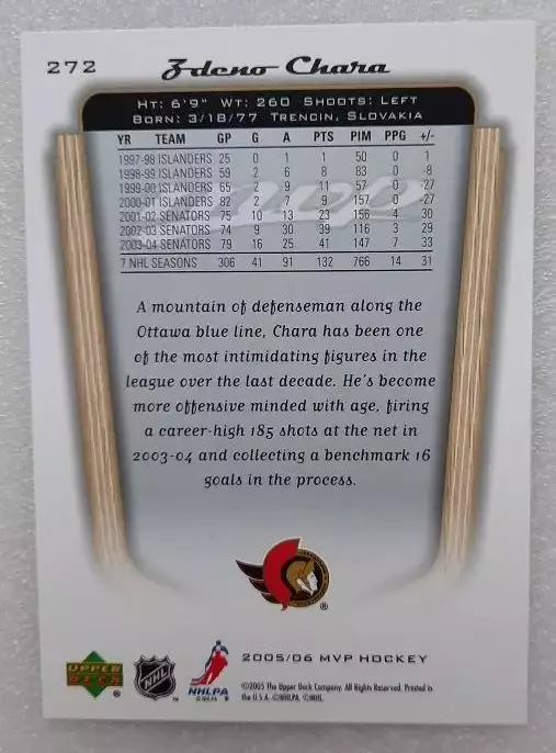 НХЛ Здено Хара Бостон Брюинз № 272 автограф 1