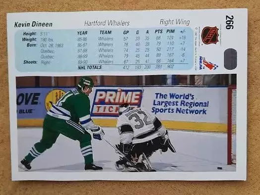НХЛ Кевин Динин Хартфорд Уэйлерз № 266 1