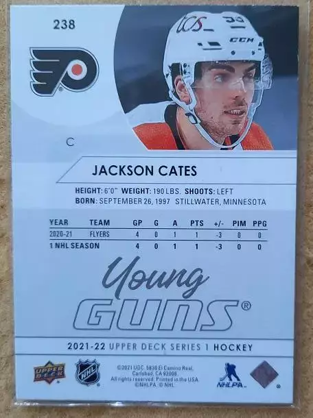 НХЛ Джексон Кейтс Филадельфия Флайерз № 238 1