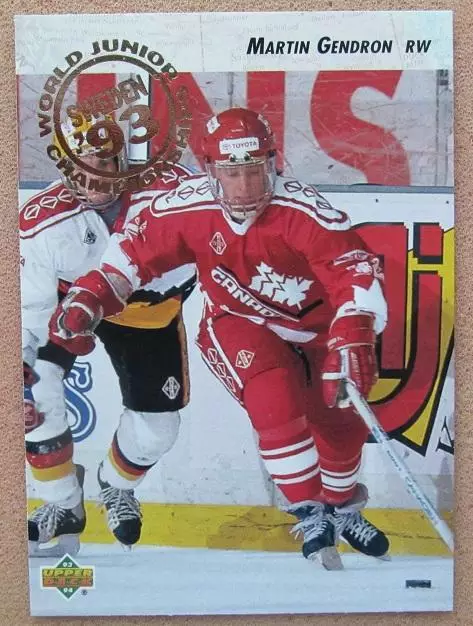 НХЛ Мартин Гендрон Канада № 259