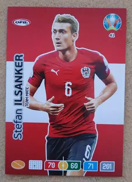 Штефан Ильзанкер Австрия № 41 евро 2020